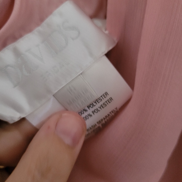 One shoulder bridesmaid dress pink - Picture 3 of 9